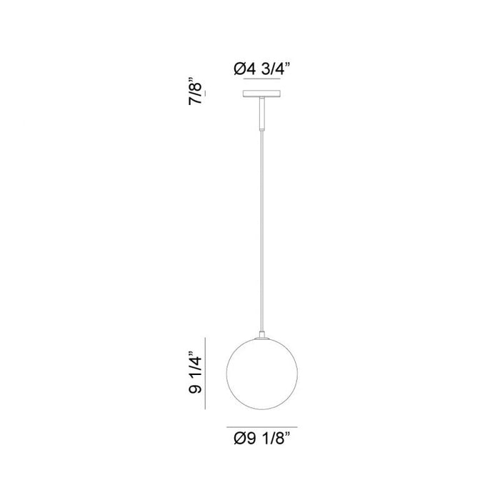 Matteo C81021 Magma 1-lt 9" LED Pendant