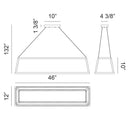 Matteo C81346 Carlington 1-lt 46" LED Pendant