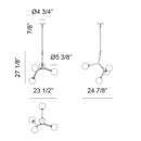 Matteo C81514 Rami 4-lt 25" Chandelier