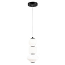 Matteo C82412 Dango 1-lt 13" Tall LED Pendant with Mixed Glass