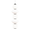 Matteo C82416 Dango 1-lt 21" Tall LED Pendant with Mixed Glass