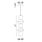 Matteo C82416 Dango 1-lt 21" Tall LED Pendant with Mixed Glass