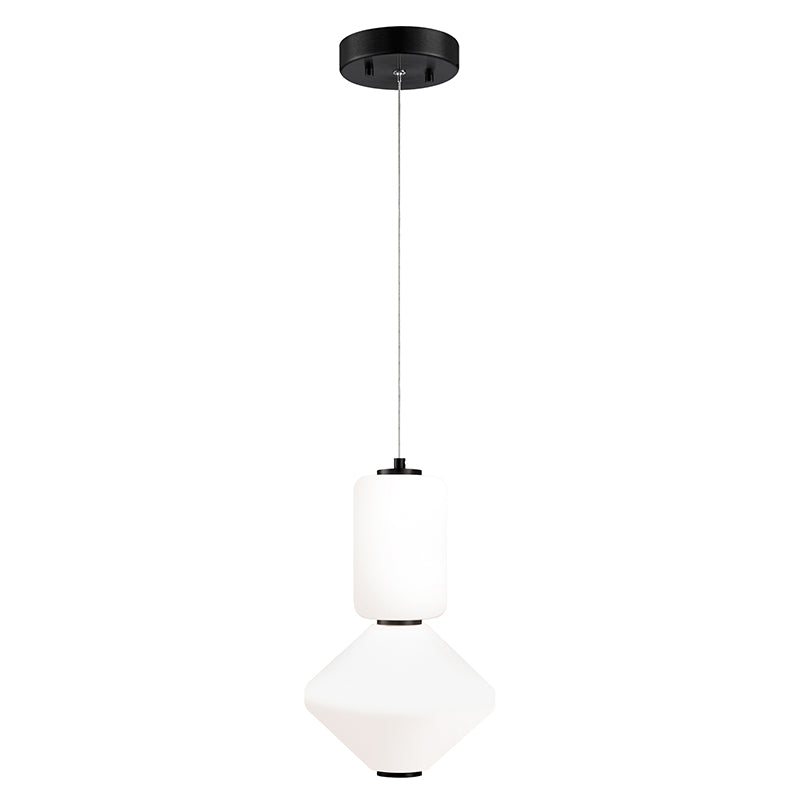 Matteo C82422 Dango 1-lt 13" Tall LED Pendant with Mixed Glass