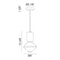 Matteo C82422 Dango 1-lt 13" Tall LED Pendant with Mixed Glass