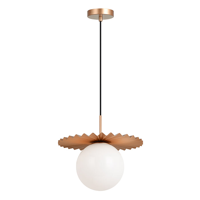 Matteo C83111 Modern Ruff 1-lt 14" Pendant