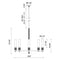 Alora Mood CH416108 Rue 8-lt 38" Chandelier