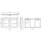 Paris Mirror Cabinet Harmony 48 x 28 Rectangle LED Illuminated Mirror Cabinets