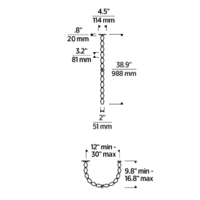 Tech 700CLR36 Collier 2" LED Pendant, with Remote Mount Driver, 2700K