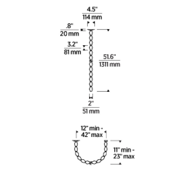 Tech 700CLR48 Collier 2" LED Pendant, with Remote Mount Driver, 2700K