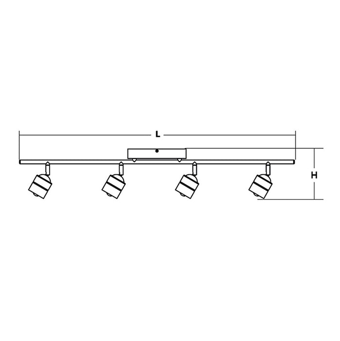 AFX CRRF4450L30 CRRF Series Core 4-lt 36" LED Fixed Rail