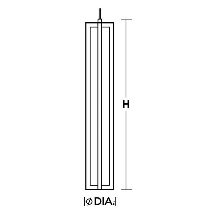 AFX CSSP36L30D1 CSSP Series Cass 4" LED Pendant