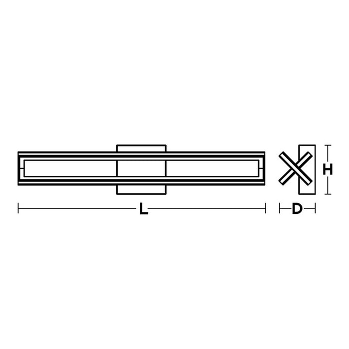 AFX CSSV3604L30D1 CSSV Series Cass 36" LED Vanity