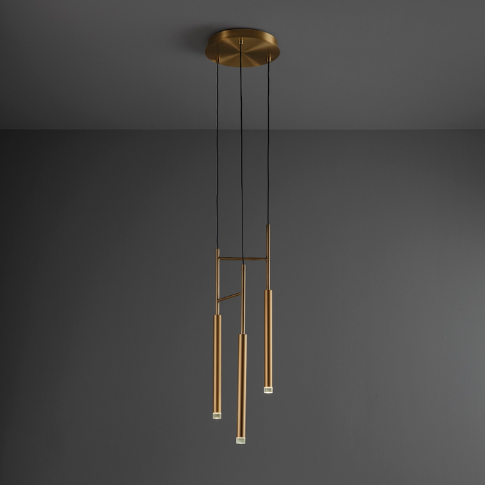 Bover Candle 3-lt 9" LED Pendant