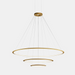 Bover Circular S/3L 3-lt 48" LED Pendant, Outward Light - Gold