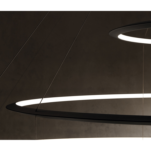 Bover Circular S/4L 4-lt 82" LED Pendant, Outward Light