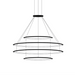 Bover Circular S/4L 4-lt 48" LED Pendant, Inward Light - Black