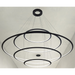 Bover Circular S/5L 5-lt 82" LED Pendant, Outward Light - Black