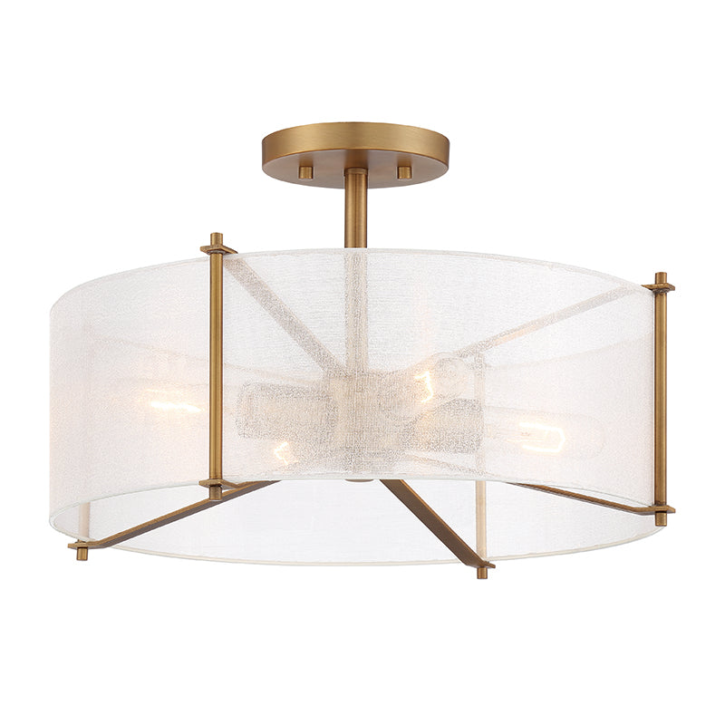 Designers Fountain D223M Daybreak 4-lt 18" Semi Flush