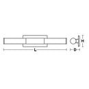 AFX DAXV2705L30D1 DAXV Series DAX 2-lt 27" LED Vanity