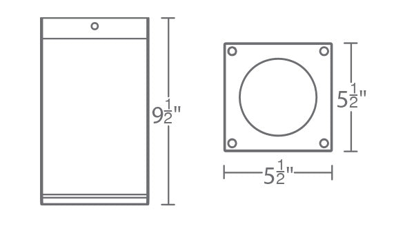 WAC DC-CD06 Cube Architectural 6" LED Ceiling Mount, 35W