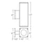 WAC DC-WD05-CC Cube Architectural 5" Color Changing Double Wall Mount, 15° Beam