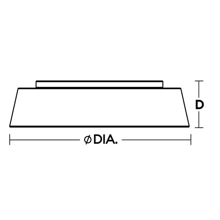 AFX DUNF20LAJUD DUNF Series Duncan 1-lt 20" LED Flush Mount, CCT Selectable