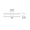 ET2 E21372 Hover 1-lt 24" LED Wall Sconce