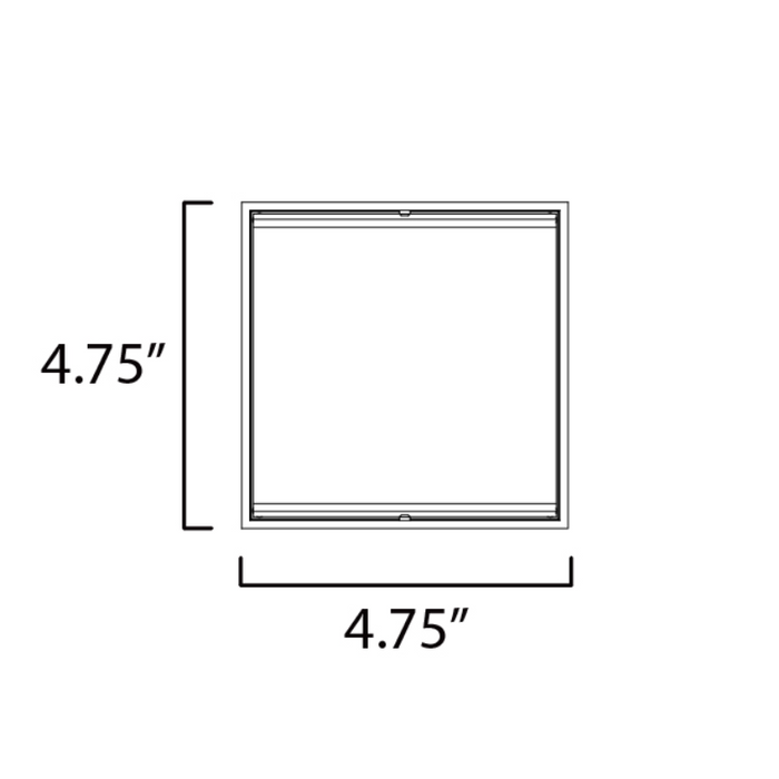 ET2 E23216 Blok 1-lt 6" LED Outdoor Wall Sconce