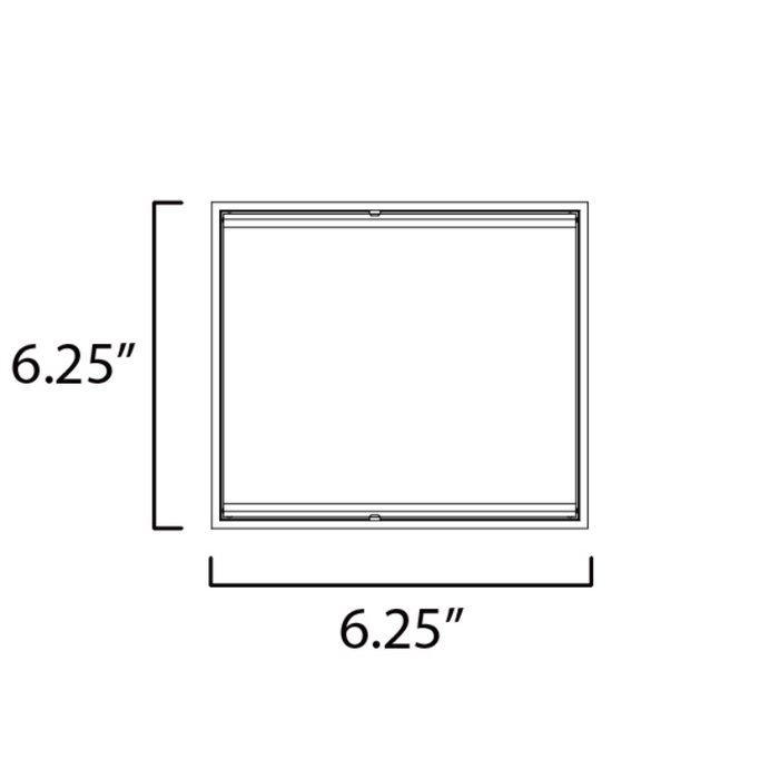 ET2 E23218 Blok 2-lt 6" LED Outdoor Wall Sconce