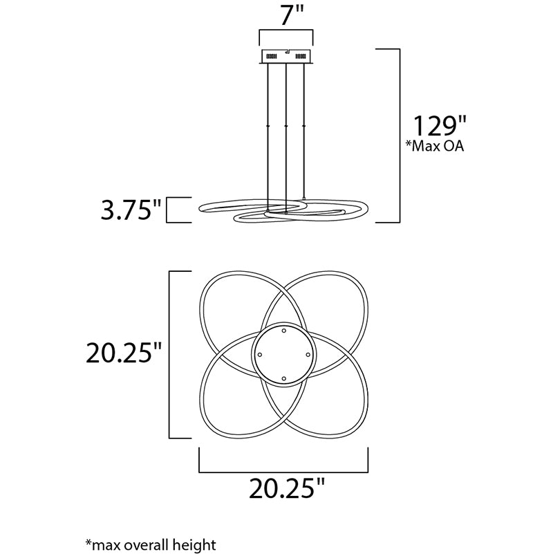 ET2 E24132 Coaster 20" Wide LED Pendant