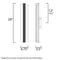 ET2 E24424 Ripple 24" LED Bath Vanity - LBC Lighting