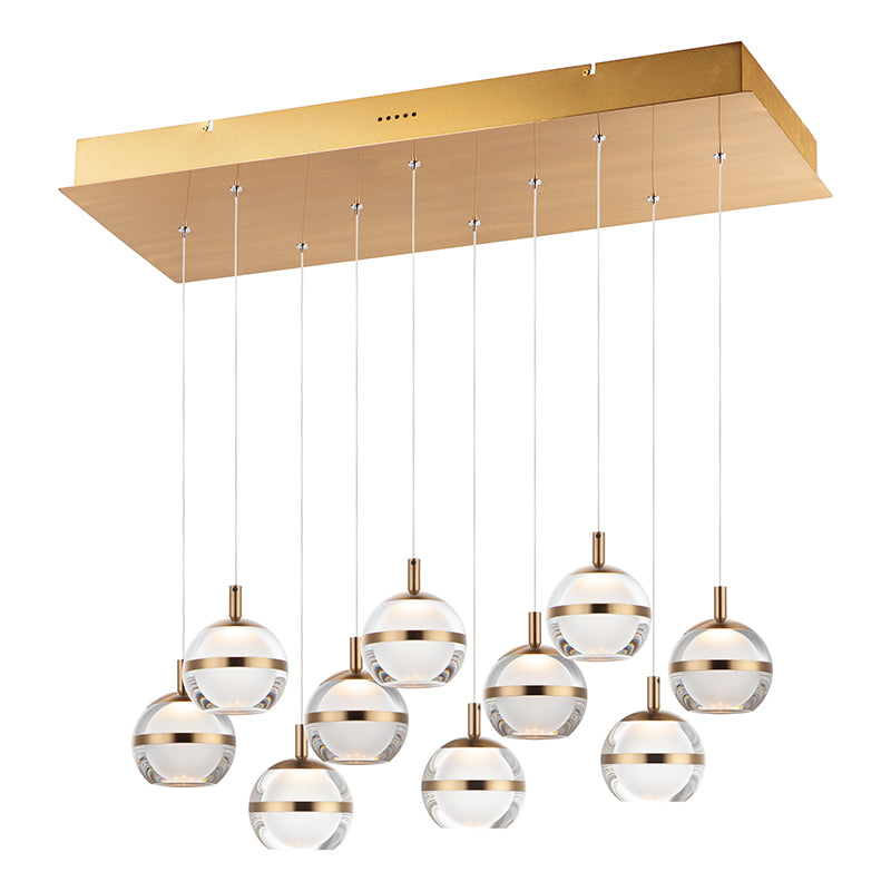 ET2 E24599 Swank 10-lt 13" LED Linear Pendant