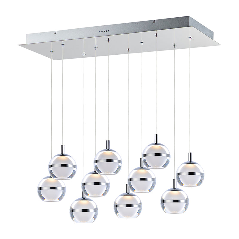 ET2 E24599 Swank 10-lt 13" LED Linear Pendant
