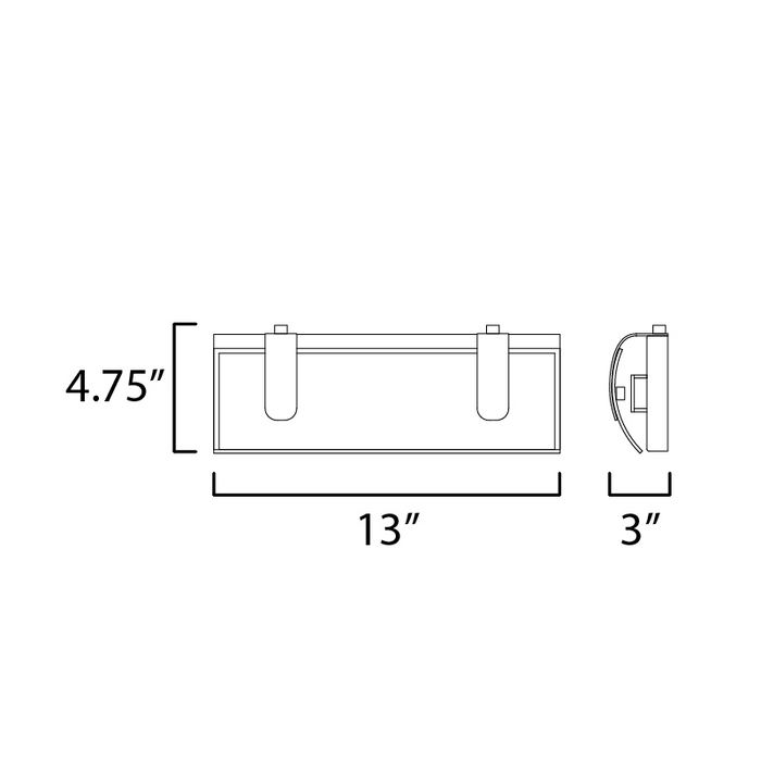 ET2 E25131 Clutch 1-lt 13" LED Bath Vanity