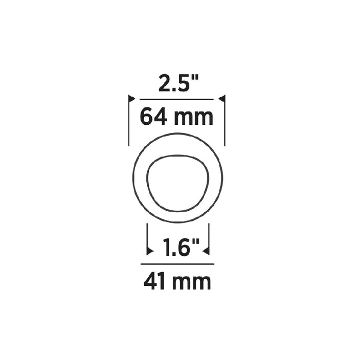 Element E2RLW 2" LED Round Wall Wash LED Trim, Flangeless