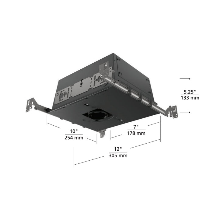 Element E2R 2" 12W LED Round Adjustable Downlight and Wall Wash Housing