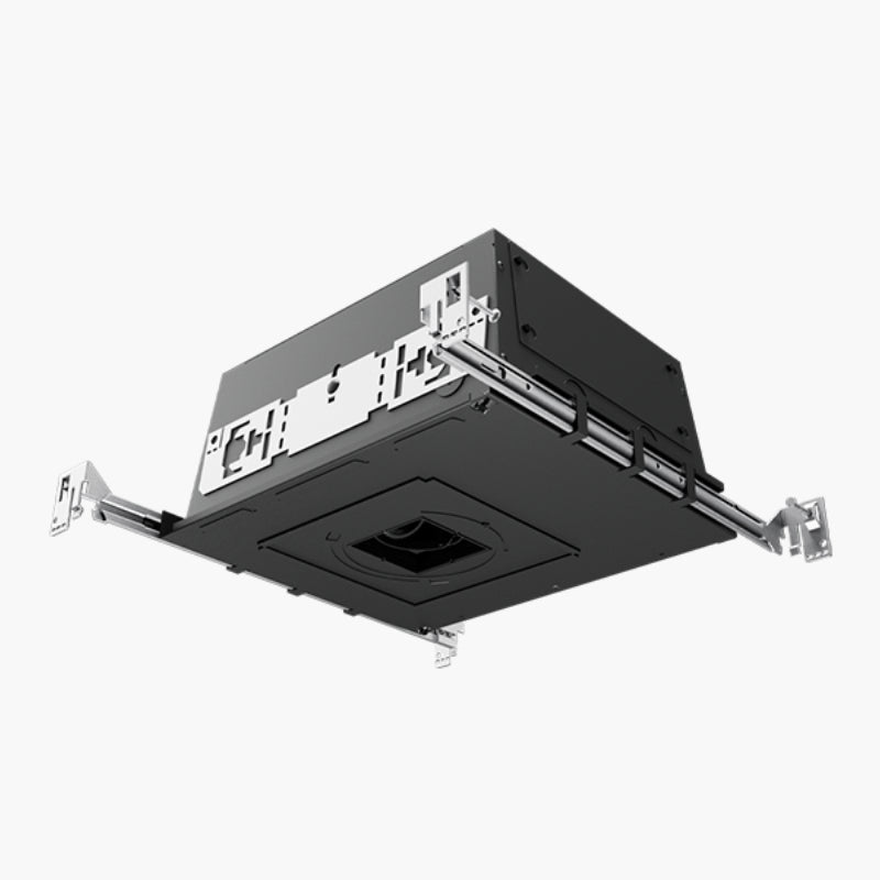 Element E2SWC-LO9WD20AI 2" Square New Construction Housing, Wood Ceiling, Low Output 12W, 90CRI Warm Dim, 20 Degrees, Adjustable, IC Airtight, 120-277V, Universal Phase / 0-10V Dimming