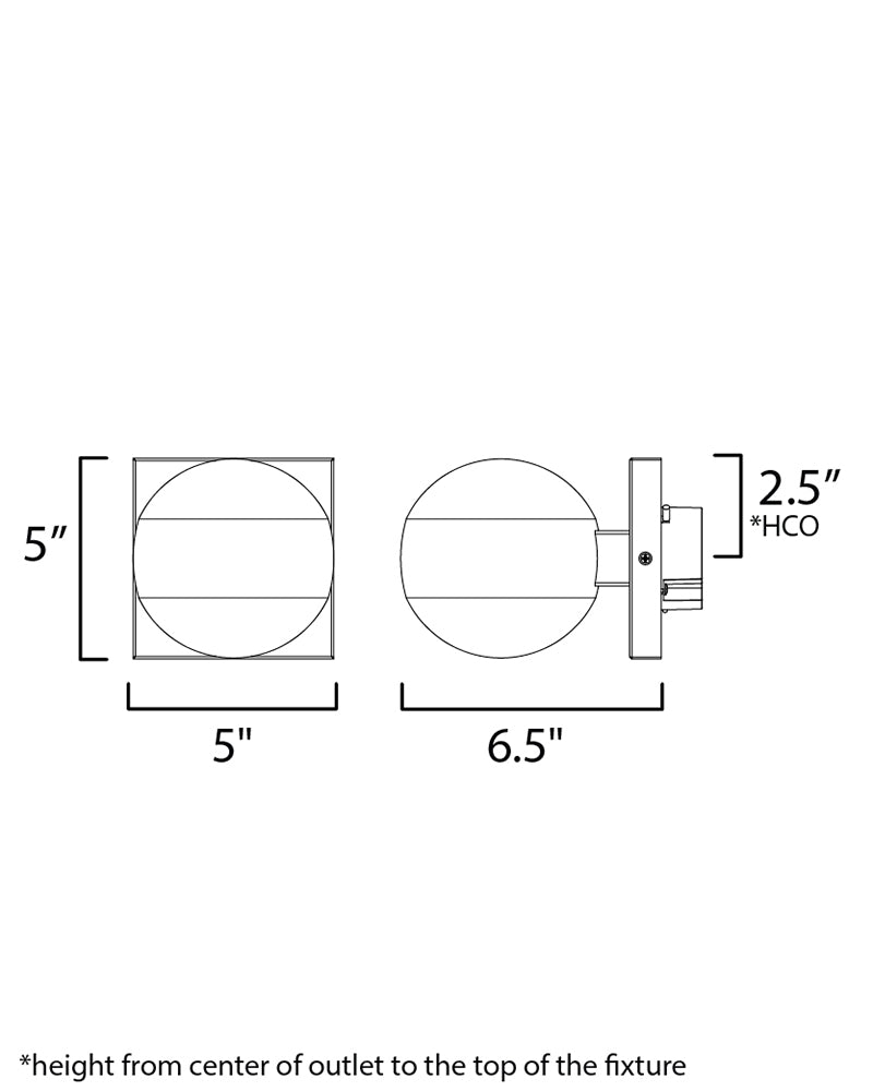 ET2 E30165 Modular 1-lt 5" LED Outdoor Wall Sconce