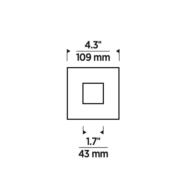 Element E3SFF 3" LED Square Flanged Flat LED Trim