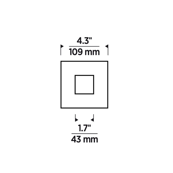 Element E3SFF 3" LED Square Flanged Flat LED Trim