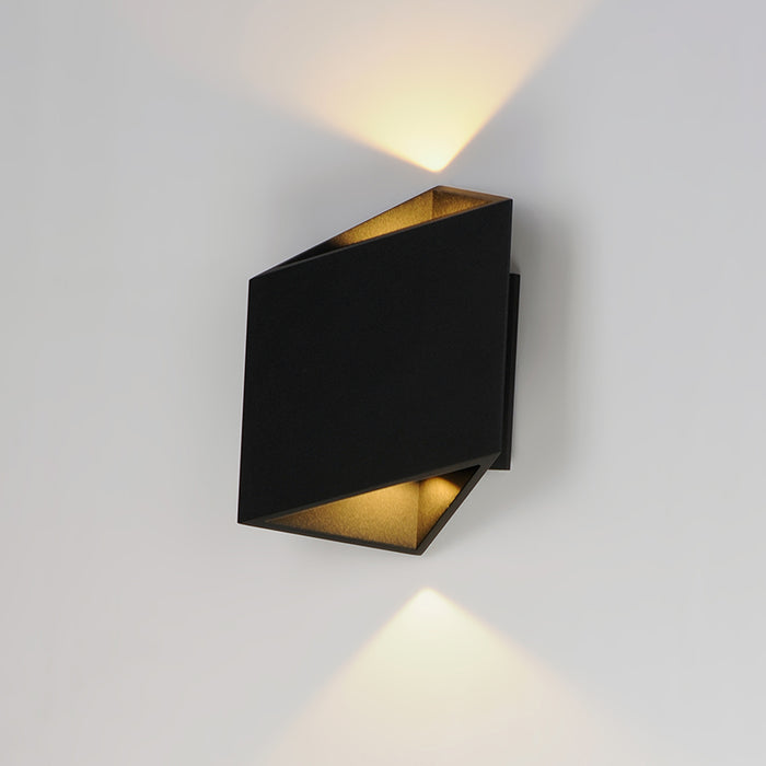 ET2 E41373 Alumilux Facet 2-lt 9" Tall LED Outdoor Wall Light