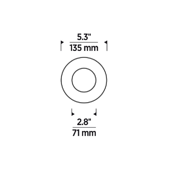 Element E4RFF 4" LED Round Flanged Flat LED Trim