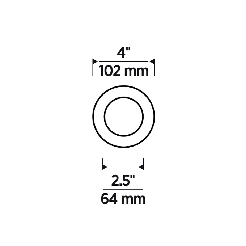 Element E4RLB 4" LED Round Flangeless Bevel LED Trim