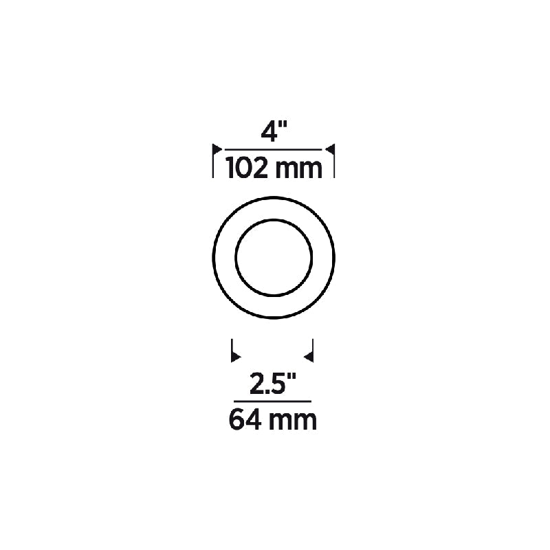 Element E4RLF 4" LED Round Flangeless Flat LED Trim