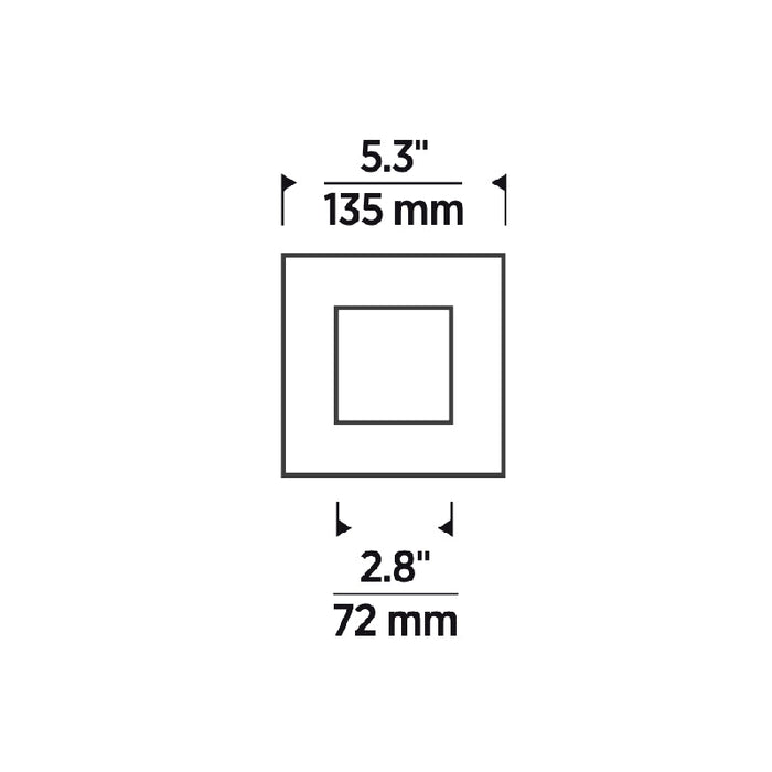 Element E4SFF 4" LED Square Flanged Flat LED Trim