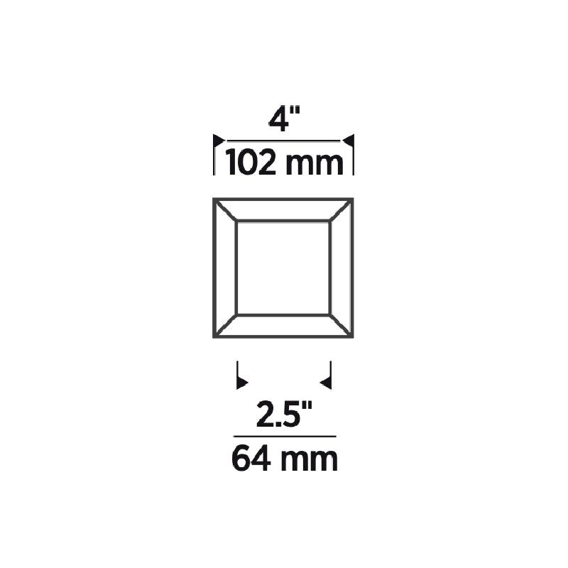Element E4SLB 4" LED Square Flangeless Bevel LED Trim