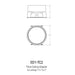 CSL ED1-TC2 Thick Ceiling Adapter for 1" Eco-Downlight
