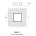 CSL ED3-S-TL Square Trimless Mud-In plate for 3" Eco-Downlight