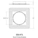 CSL ED5-R-TL Round Trimless Mud-In plate for 5" Eco-Downlight