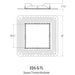 CSL ED5-S-TL Square Trimless Mud-In plate for 5" Eco-Downlight